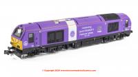 2D-010-016D Dapol Class 67 Diesel Locomotive number 67 007 in Platinum Jubilee Purple livery